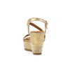 Lunar fern wedge sandal Gold