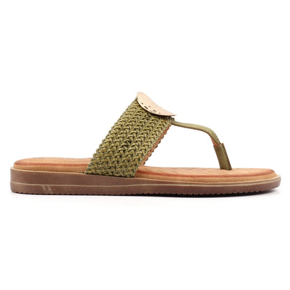 Lunar Fiona toe post sandal KHAKI