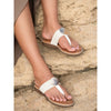 Lunar Fiona toe post sandal  WHITE