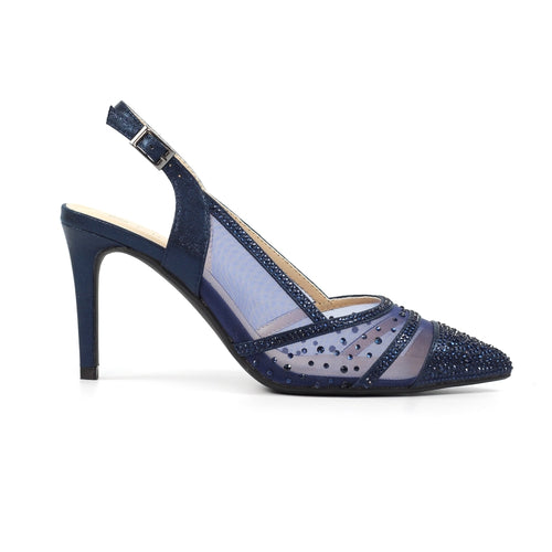 Lunar Francesca sling-back navy