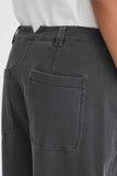 ICHI IHKATE DENIM PA2 Barrel leg trouser Dark grey