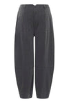 ICHI IHKATE DENIM PA2 Barrel leg trouser Dark grey