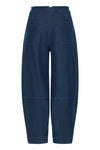 ICHI IHKATE DENIM PA2 Barrel leg trouser Dark blue