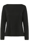 Soaked in Luxury SLMarigold Black Blouse