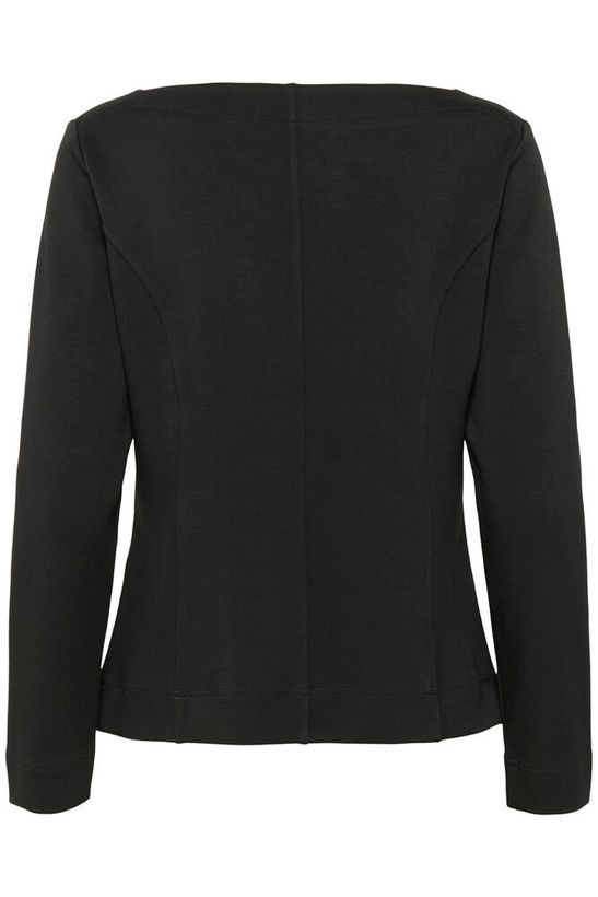 Soaked in Luxury SLMarigold Black Blouse