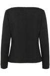 Soaked in Luxury SLMarigold Black Blouse