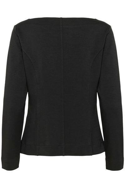 Soaked in Luxury SLMarigold Black Blouse