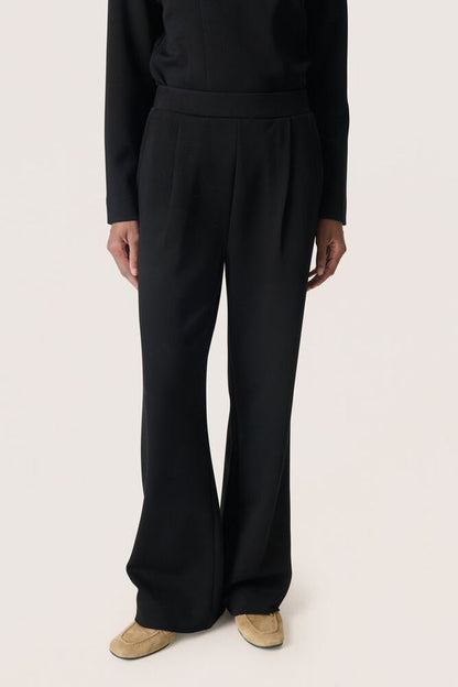 Soaked in Luxury SLMarigold Black Pants
