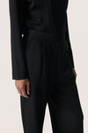 Soaked in Luxury SLMarigold Black Pants