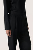 Soaked in Luxury SLMarigold Black Pants