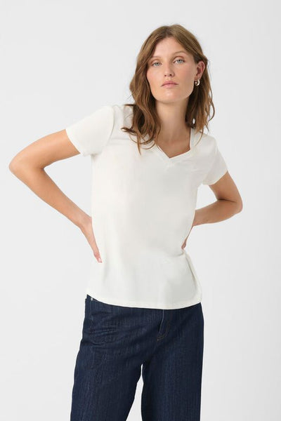 Soaked in Luxury SLColumbine V-neck t-shirt