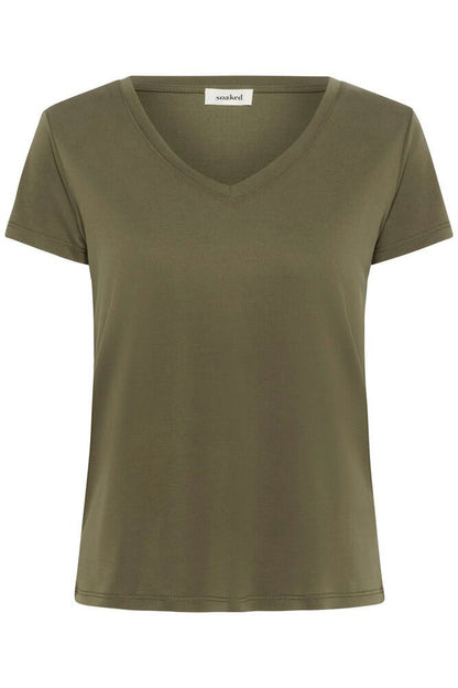 Soaked in Luxury SLColumbine V-neck t-shirt