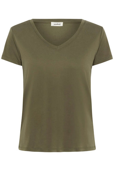 Soaked in Luxury SLColumbine V-neck t-shirt