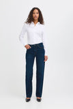 ICHI IHTWIGGY STRAIGHT Jean dark denim