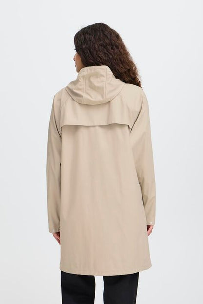 ICHI IHTAZI  HOODED JACKET Nature