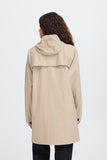ICHI IHTAZI  HOODED JACKET Nature