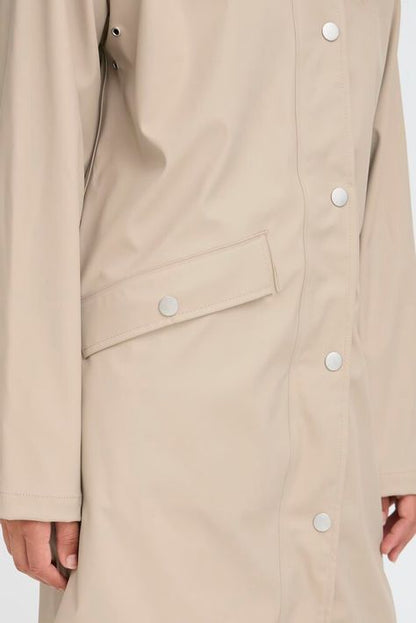 ICHI IHTAZI  HOODED JACKET Nature