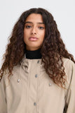 ICHI IHTAZI  HOODED JACKET Nature