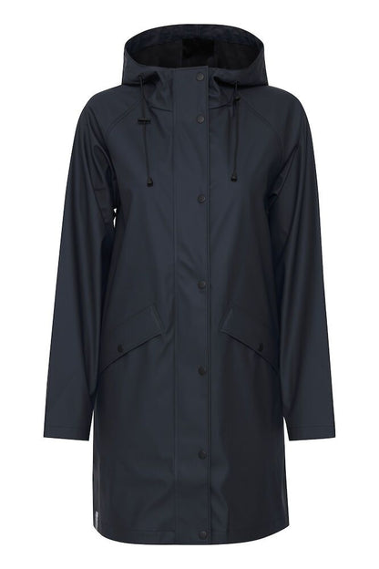 ICHI IHTAZI  HOODED JACKET Total eclipse