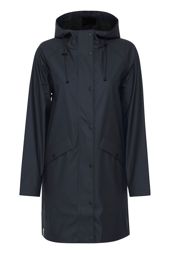 ICHI IHTAZI  HOODED JACKET Total eclipse