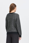 ICHI IHKAMARA LS20  knitted jumper-Total eclipse