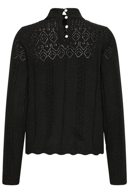 ICHI IHPOVOKE LS4 black jumper