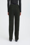 ICHI IHKATE WOOLLEY check trouser
