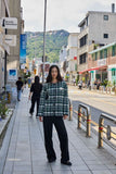 ICHI IHKATE WOOLLEY check trouser