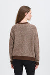 ICHI IHKAMARA LS20  knitted jumper brown