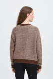 ICHI IHKAMARA LS20  knitted jumper brown