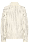 ICHI IHKAMARA LS19  knitted jumper  Cream black spot