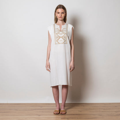 AGGEL mini dress 33319 Ivory