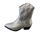 Bellucci Silver Short Cowboy Boot