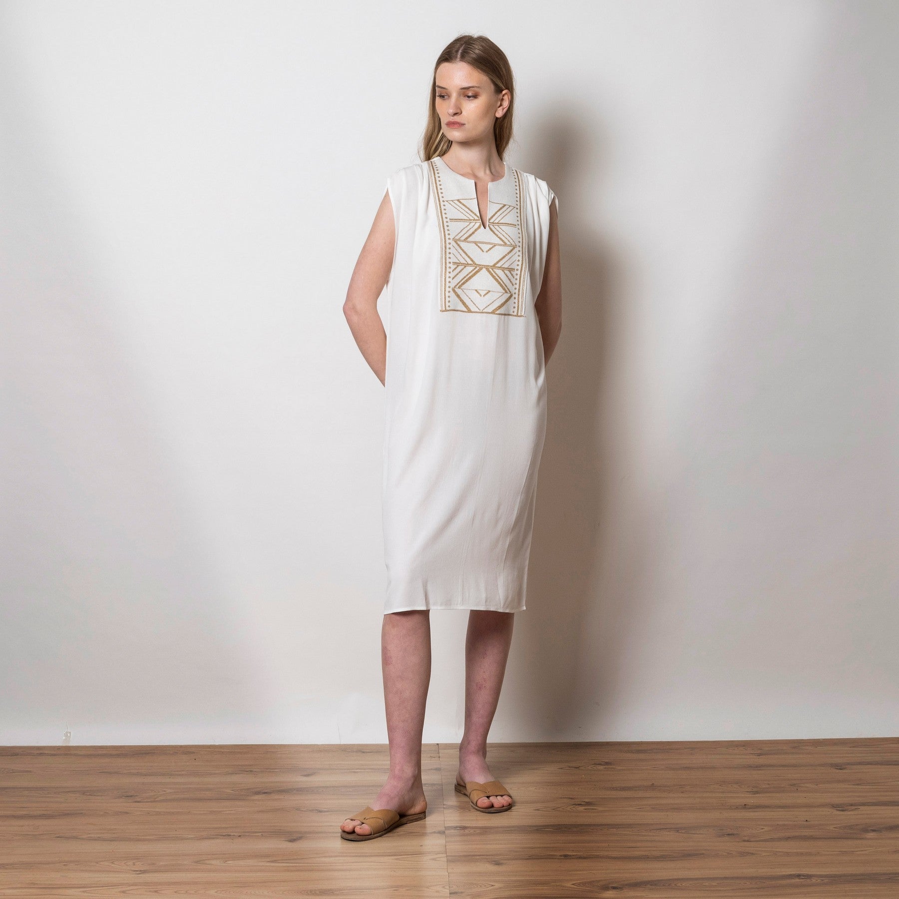 AGGEL mini dress 33319 Ivory