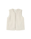 Grace & Mila Sinatra Ecru sleeveless jacket