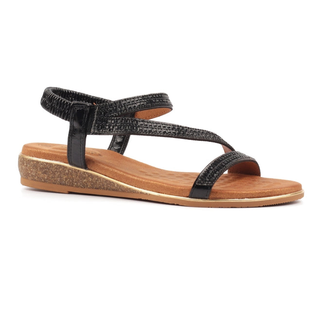 Lunar Jazmine Wide fit Sandal  BLACK