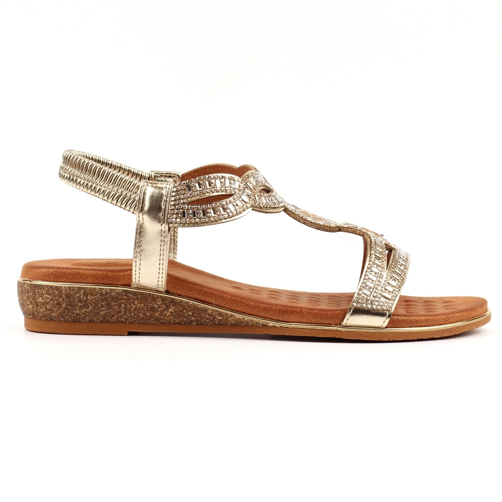 Lunar Jordan Wide fit sandal GOLD