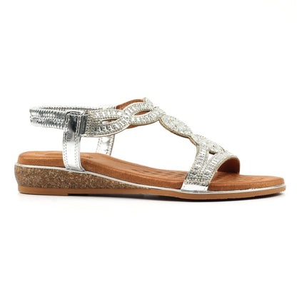 Lunar Jordan Wide fit sandal SILVER