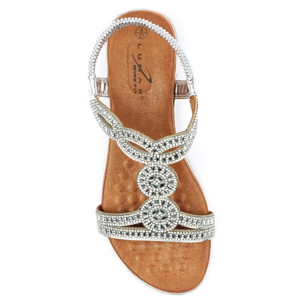 Lunar Jordan Wide fit sandal SILVER