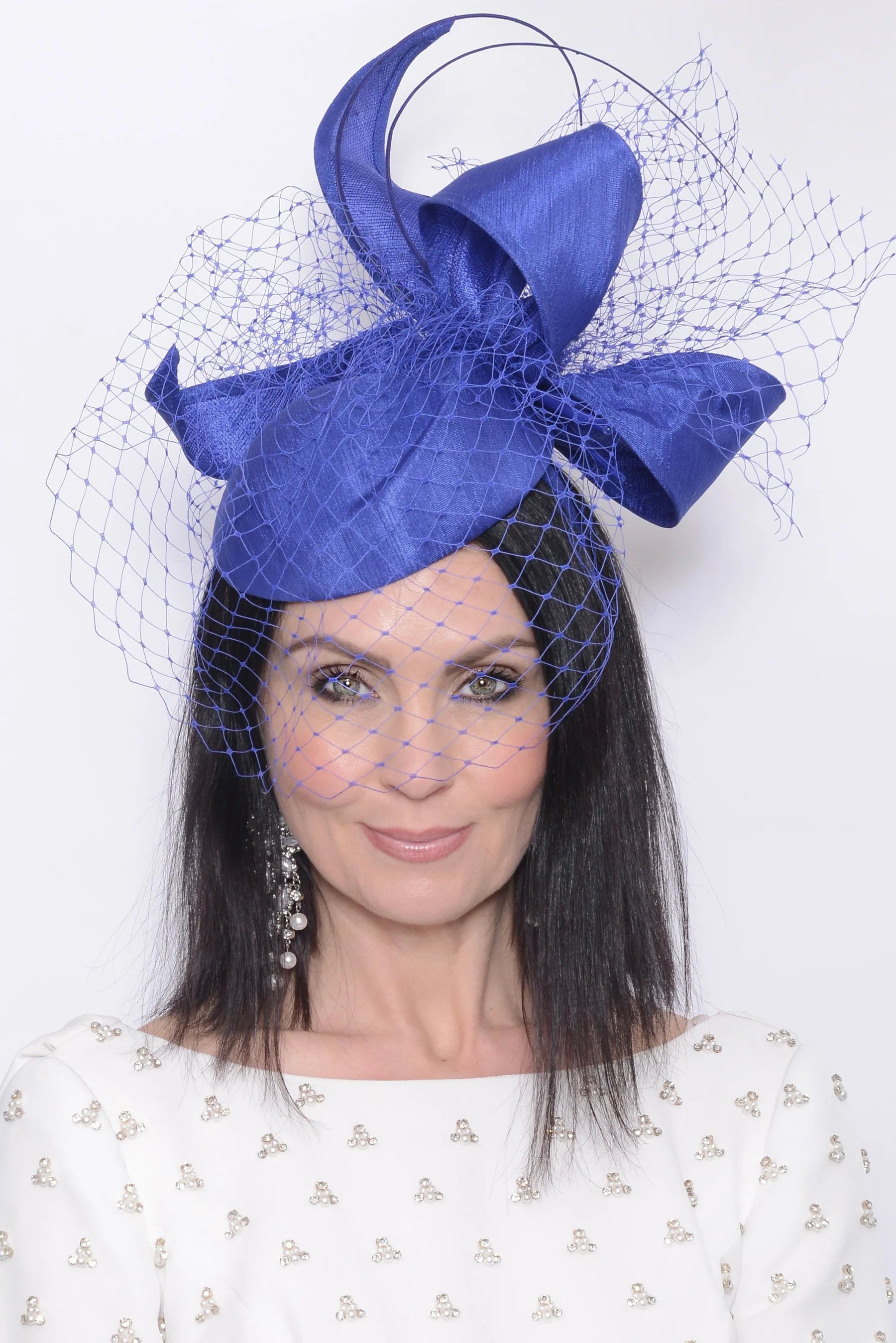 Nigel Rayment Pill Box Hat 23071 Royal