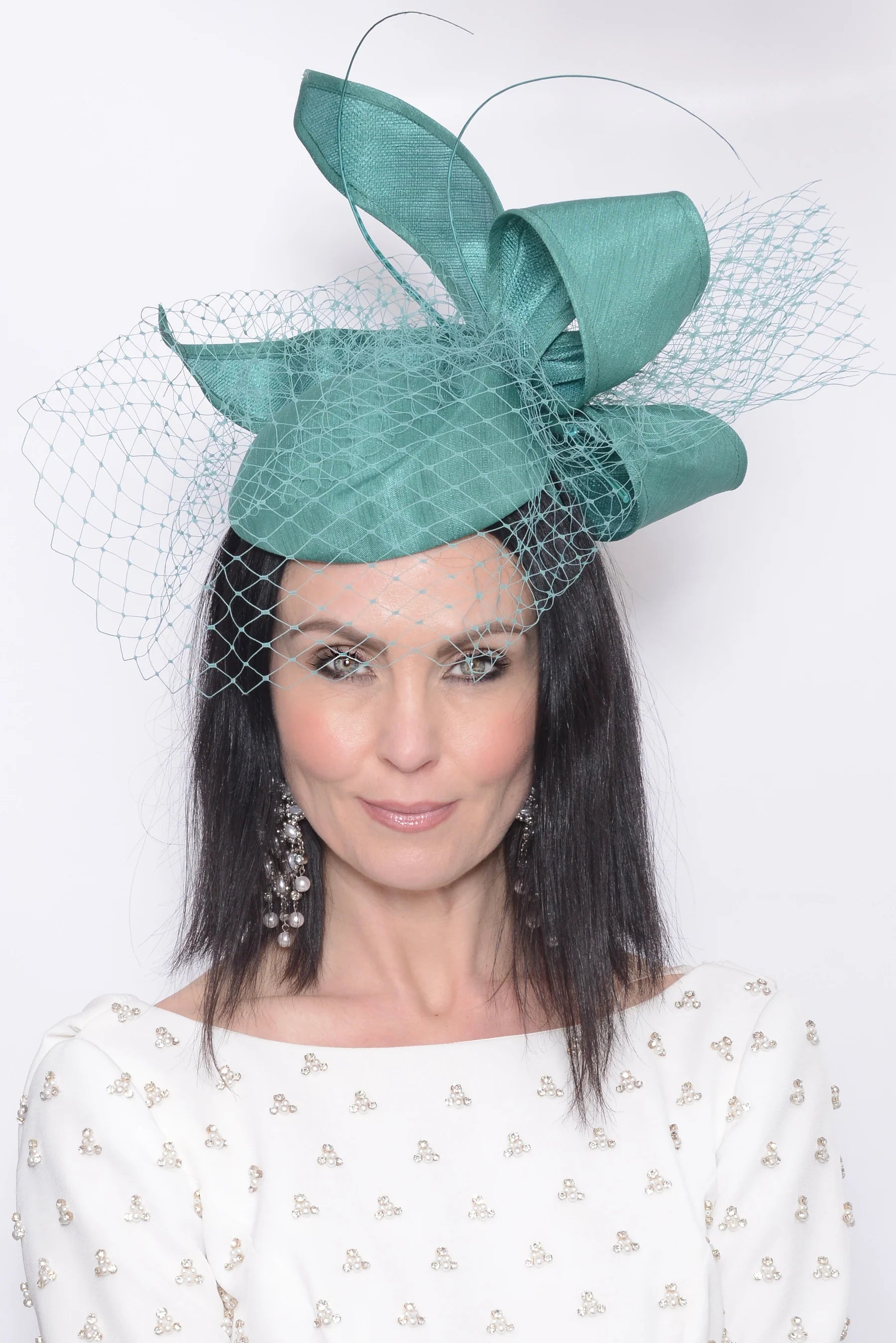 Nigel Rayment Pill Box Hat 23071 Teal