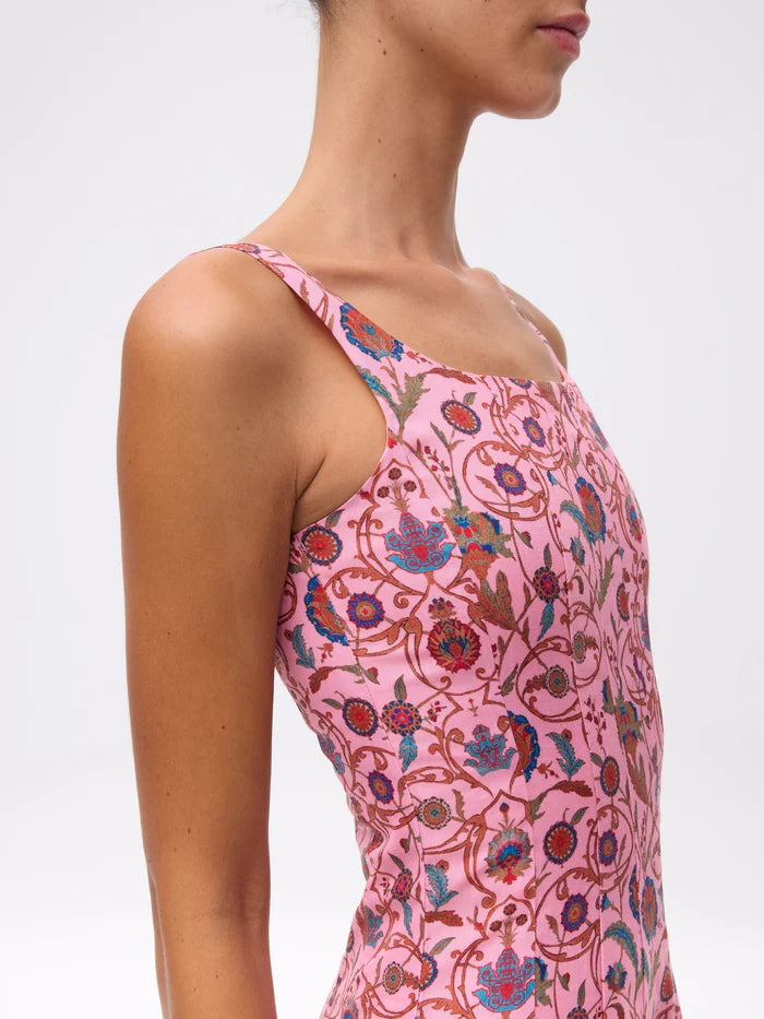 MIOH Othello Floral pink. Midi Dress
