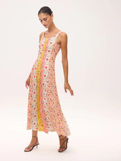 MIOH Othello stripes. Multicolored midi dress