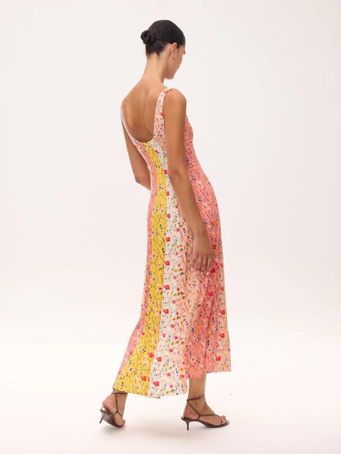 MIOH Othello stripes. Multicolored midi dress