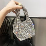 Grab Handle Crystal Bag