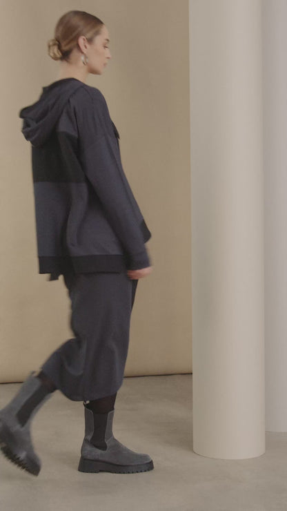 NAYA NAW24139 Hood jacket with contrast panels