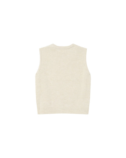 Grace & Mila Say ecru sleeveless sweater