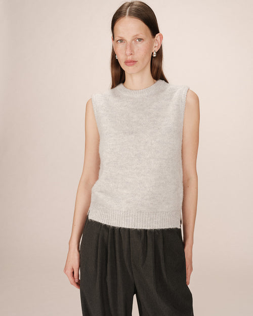 Grace & Mila Say Gris sleeveless sweater