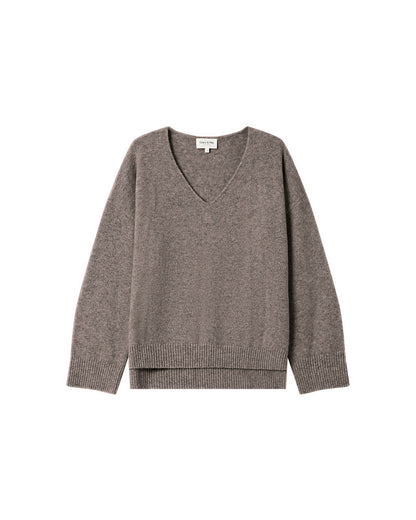 Grace & Mila Salvador   Taupe 3/4 sleeve jumper