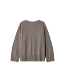 Grace & Mila Salvador   Taupe 3/4 sleeve jumper